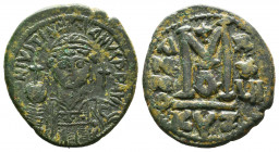 Justinian I (A.D. 527-565), AE Follis,.

Weight: 17,25 gr
Diameter:31 mm