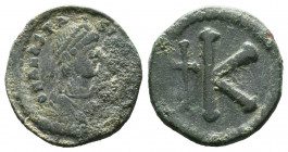 Anastasius I. 491-518. AE Half follis .

Weight:4,38 gr
Diameter:21 mm