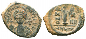 Justinian I (A.D. 527-565), AE Nummi,.

Weight: 4,82 gr
Diameter:18 mm