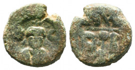 Constant II (641-668), AE decanummi, Carthage..

Weight:7,21 gr
Diameter:18 mm