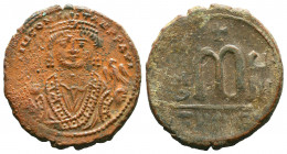 Mauricius Tiberius (582-602 AD). AE Follis.

Weight:12,24 gr
Diameter:29 mm