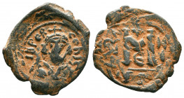Constans II Æ Follis. circa AD 663-668..

Weight: 5,54 gr
Diameter: 24 mm