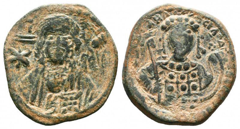 BYZANTINE EMPIRE. Michael VII Æ Follis. AD 1071-1078..

Weight: 6,47 gr
Diame...