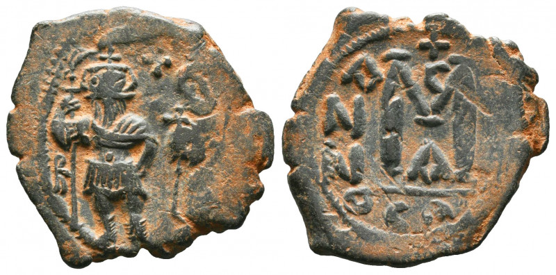 Heraclius and Heraclius Constantine. AE Follis. 610-641 AD. .

Weight: 9,84 gr...