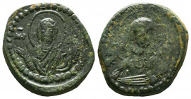 BYZANTINE EMPIRE. Romanus IV, Class G, 1068-1071 AD Anonymous AE follis, .

Weight: 9,91 gr
Diameter: 27 mm