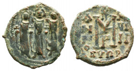 Heraclius, Heraclius Constantine and Martina, AE Follis, Cyprus mint, 627-628 AD..

Weight: gr
Diameter: mm