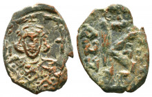 Justinian II. First reign, 685-695. Æ Half Follis.

Weight: gr
Diameter: mm