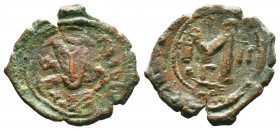 Justinian II. First reign, 685-695. Æ Follis.

Weight: gr
Diameter: mm