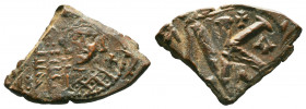 Justinian II. First reign, 685-695. Æ Half Follis.

Weight: gr
Diameter: mm