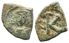 Justinian II. First reign, 685-695. Æ Half Follis.

Weight: gr
Diameter: mm