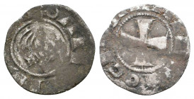 Crusaders, Principality of Antioch. Bohémond III AR Denier. Circa 1163-1188..

Weight: 0.9 gr
Diameter: 15 mm