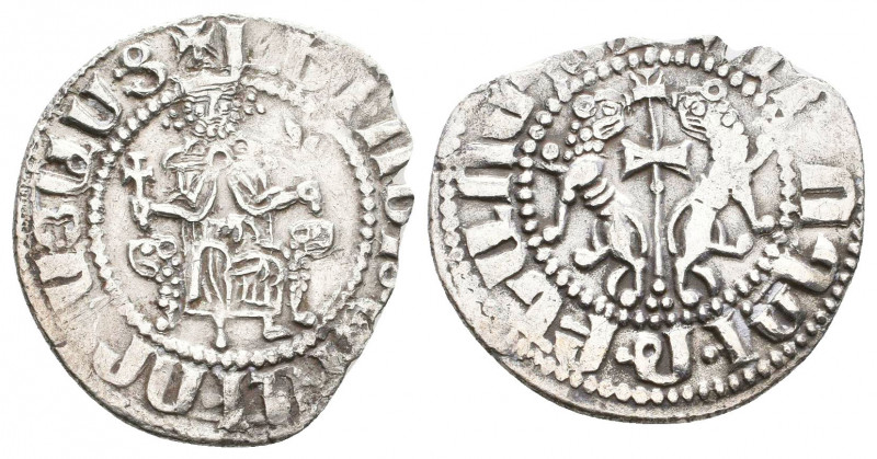 Armenia. Levon I (1187-1219). AR Tram.
Obv. King seated on lion throne.
Rev. H...