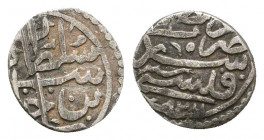 Ottoman Silver Akce , Ar.

Weight: 0.4 gr
Diameter: 10 mm