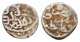 Ottoman Silver Akce , Ar.

Weight: 0.7 gr
Diameter: 10 mm