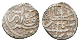 Ottoman Silver Akce , Ar.

Weight: 0.7 gr
Diameter: 12 mm