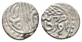 Ottoman Silver Akce , Ar.

Weight: 1.1 gr
Diameter: 12 mm