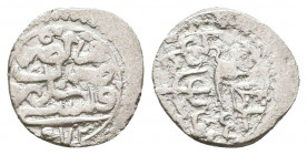 Ottoman Silver Akce , Ar.

Weight: 0.7 gr
Diameter: 11 mm