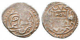 Ottoman Silver Akce , Ar.

Weight: 1.0 gr
Diameter: 15 mm
