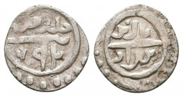 Ottoman Silver Akce , Ar.

Weight: 1.0 gr
Diameter: 12 mm