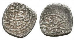 Ottoman Silver Akce , Ar.

Weight: 0.9 gr
Diameter: 10 mm