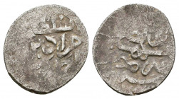 Ottoman Silver Akce , Ar.

Weight: 1.0 gr
Diameter: 16 mm
