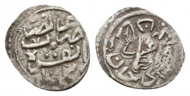 Ottoman Silver Akce , Ar.

Weight: 0.3 gr
Diameter: 12 mm