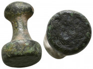 Indus Valley Stamp Seal. 1st millennium BC..

Weight: 22.0 gr
Diameter: 28 mm