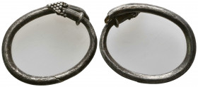 Roman Silver Pin , Circa 1st - 2nd Century AD.

Weight: 6.3 gr
Diameter: 33 mm