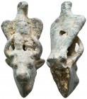 Roman Bronze Very Large Legion Eagle Grasping Bull Head , Circa 1st - 2nd Century AD.

Weight: 157.4 gr
Diameter: 96 mm