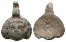 Roman Bronze Figurine , Circa 1st - 2nd Century AD.

Weight: 31.8 gr
Diameter: 36 mm