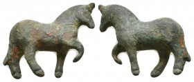 Roman Bronze Horse Statue , Circa 1st - 2nd Century AD.

Weight: 22.7 gr
Diameter: 43 mm
