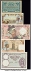Algeria and Morocco Group Lot of 10 Examples Very Good-Very Fine. Corner missing on Morocco 500 Francs; corner reattached on Morocco 5 Francs; holes a...