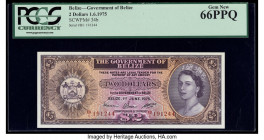 Belize Government of Belize 2 Dollars 1.6.1975 Pick 34b PCGS Gem New 66PPQ. 

HID09801242017

© 2020 Heritage Auctions | All Rights Reserved