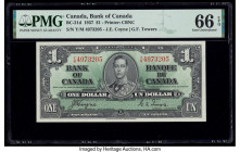 Canada Bank of Canada $1 2.1.1937 BC-21d PMG Gem Uncirculated 66 EPQ. 

HID09801242017

© 2020 Heritage Auctions | All Rights Reserved