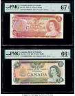 Canada Bank of Canada $2; 20 1974; 1979 BC-47b; BC-54c-i PMG Superb Gem Unc 67 EPQ; Gem Uncirculated 66 EPQ. 

HID09801242017

© 2020 Heritage Auction...