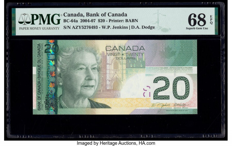 Canada Bank of Canada $20 2005 BC-64a PMG Superb Gem Unc 68 EPQ. 

HID0980124201...