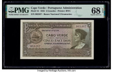 Cape Verde Banco Nacional Ultramarino 5 Escudos 16.11.1945 Pick 41 PMG Superb Gem Unc 68 EPQ. 

HID09801242017

© 2020 Heritage Auctions | All Rights ...