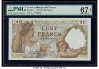 France Banque de France 100 Francs 9.1.1941 Pick 94 PMG Superb Gem Unc 67 EPQ. 

HID09801242017

© 2020 Heritage Auctions | All Rights Reserved