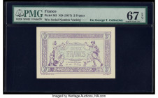 France Tresorerie Aux Armees 2 Francs ND (1917) Pick M3 PMG Superb Gem Unc 67 EPQ. 

HID09801242017

© 2020 Heritage Auctions | All Rights Reserved
