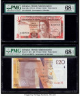 Gibraltar Government of Gibraltar 1; 20 Pound 1.1.2011; 15.9.1979 Pick 20b; 37 Two Examples PMG Superb Gem Unc 68 EPQ (2). 

HID09801242017

© 2020 He...