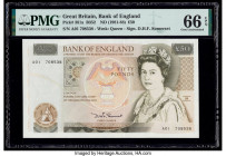 Great Britain Bank of England 50 Pounds ND (1981-88) Pick 381a PMG Gem Uncirculated 66 EPQ. First prefix AO1.

HID09801242017

© 2020 Heritage Auction...