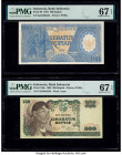 Indonesia Bank Indonesia 100; 500 Rupiah 1964; 1968 Pick 98; 109a Two Examples PMG Superb Gem Unc 67 EPQ (2). 

HID09801242017

© 2020 Heritage Auctio...