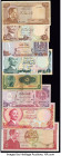 Iran, Jordan, Qatar and More Group Lot of 16 Examples Fine-Crisp Uncirculated. Tape repairs and foreign substance on the 1933 Iran 5 Rials note.

HID0...