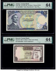 Radar Serial Number 760067 Jordan Central Bank of Jordan 10 Dinars ND (1975-92) Pick 20a PMG Choice Uncirculated 64; Kuwait Central Bank of Kuwait 1/4...