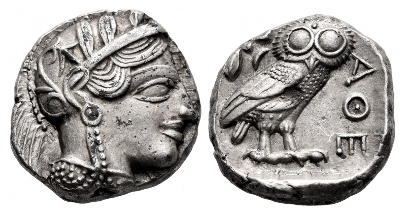 Attica. Athens. Tetradrachm. 450 BC. (Gc-2526). (Sng Cop-31). Anv.: Head of Athe...