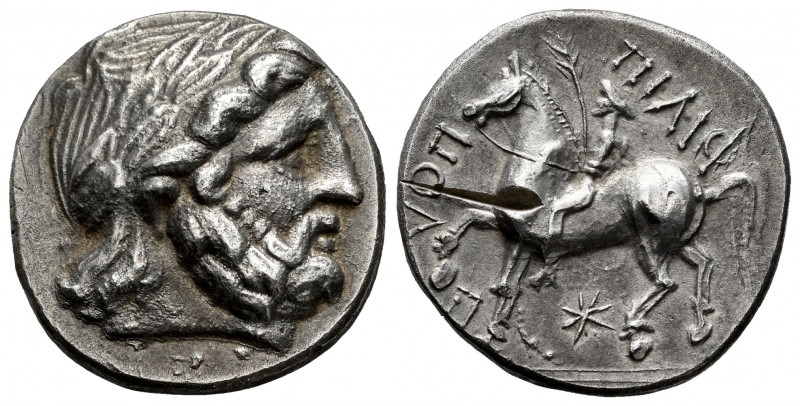 Celtic Danube. Imitating Philip II of Macedon. Tetradrachm. Circa 4th-3rd centur...