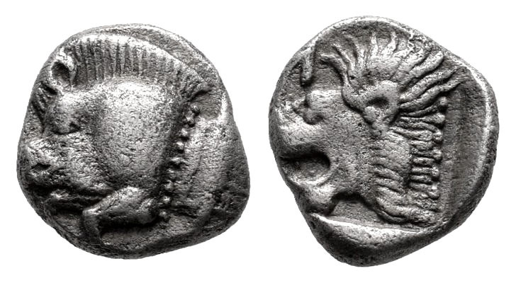 Mysia. Kyzikos. Hemiobol. 450-400 BC. (Sng von Aulock-1213). (Klein-265). Anv.: ...