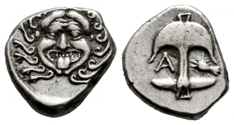 Thrace. Apollonia Pontika. Drachm. 470-435 BC. (Cnt-6295). (SNG BM Black Sea-150...
