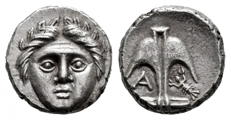 Thrace. Apollonia Pontika. Diobol. 450-400 BC. (SNG Stancomb-47). (SNG BM Black ...