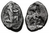 Achaemenid Empire. Time of Xerxes II to Artaxerxes II. Siglos. 420-350 BC. Sardes. (Bmc arabia-175/177). (Carradice-Tipo IVA). (Klein-763). Anv.: Pers...
